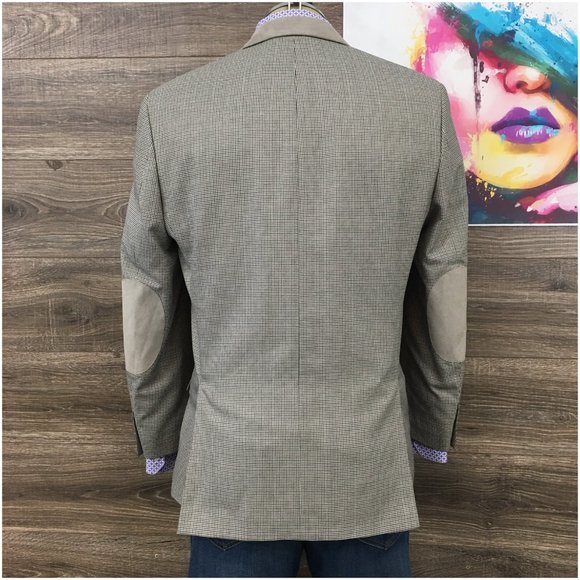Van Heusen‎ Mens Blazer Sport Coat Two Button Casual Jacket Size 40R Suits - Picture 6 of 13